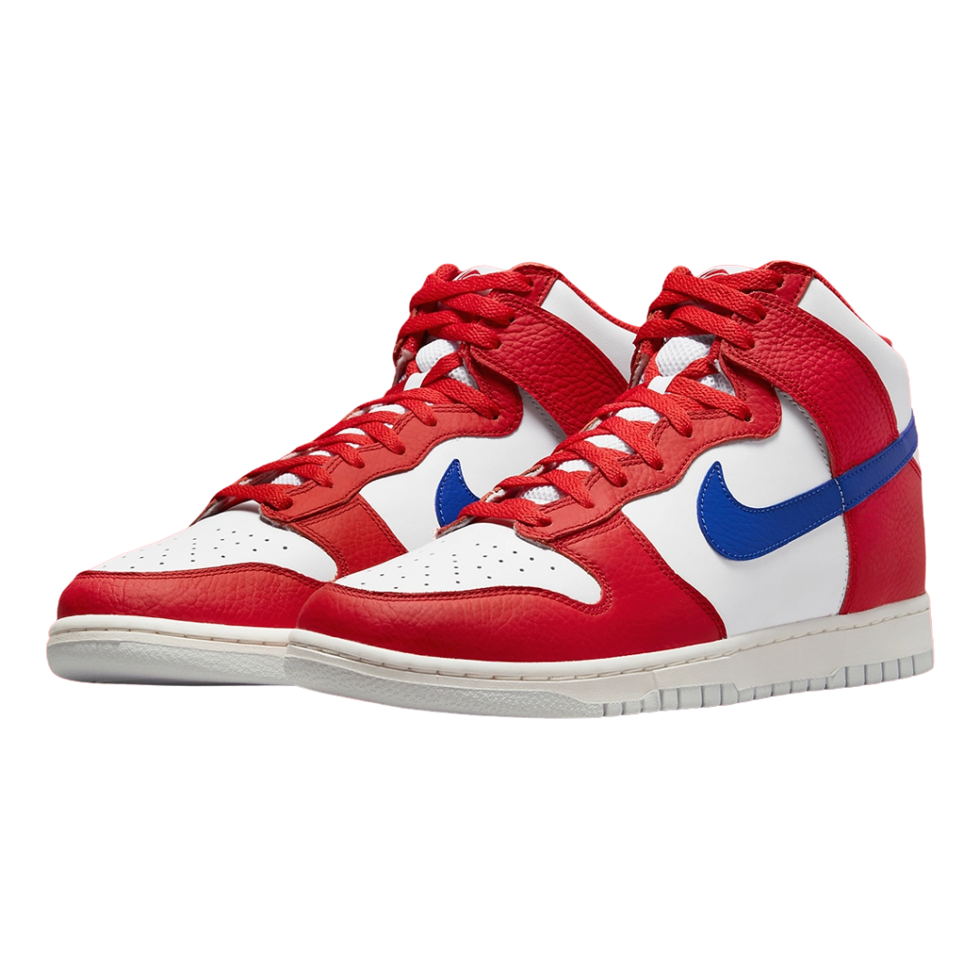 Nike Dunk High White University Red Game Royal 4th of July – Shoe